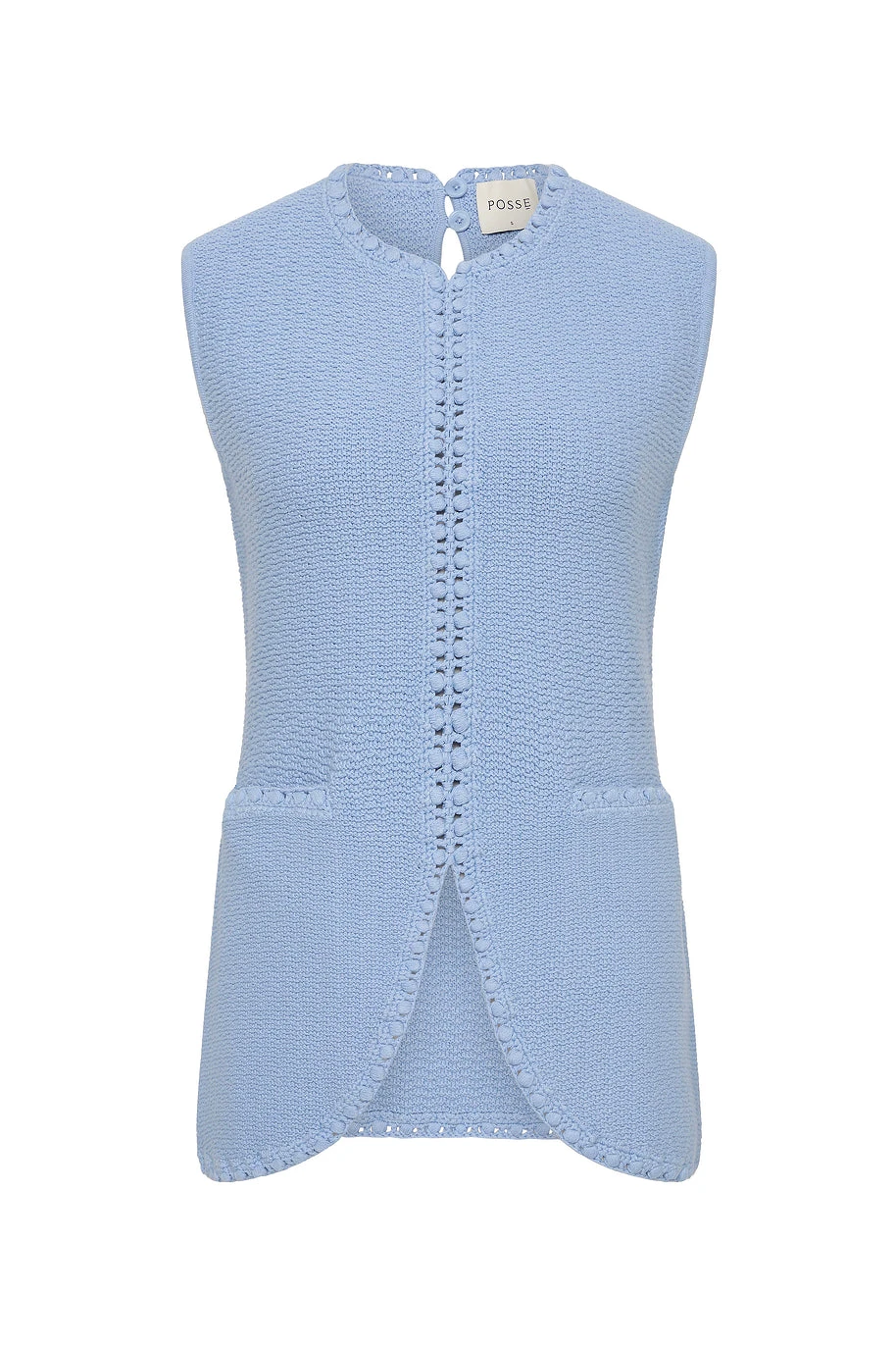 Posse Harlan Vest - Blue – Minimalist Sustainable Jackets | Luxury Shoes Harlan Vest - Blue by Posse the Label ‚Äì luxury jackets in Blue available at Luxury Shoes