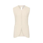 Harlan Vest - Cream by Posse the Label ‚Äì luxury jackets in Ivory available at Luxury Shoes 