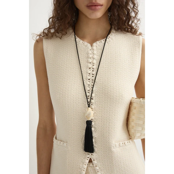 Posse Harlan Vest - Cream – sustainable Jackets in Ivory from Australian designer at Luxury Shoes .