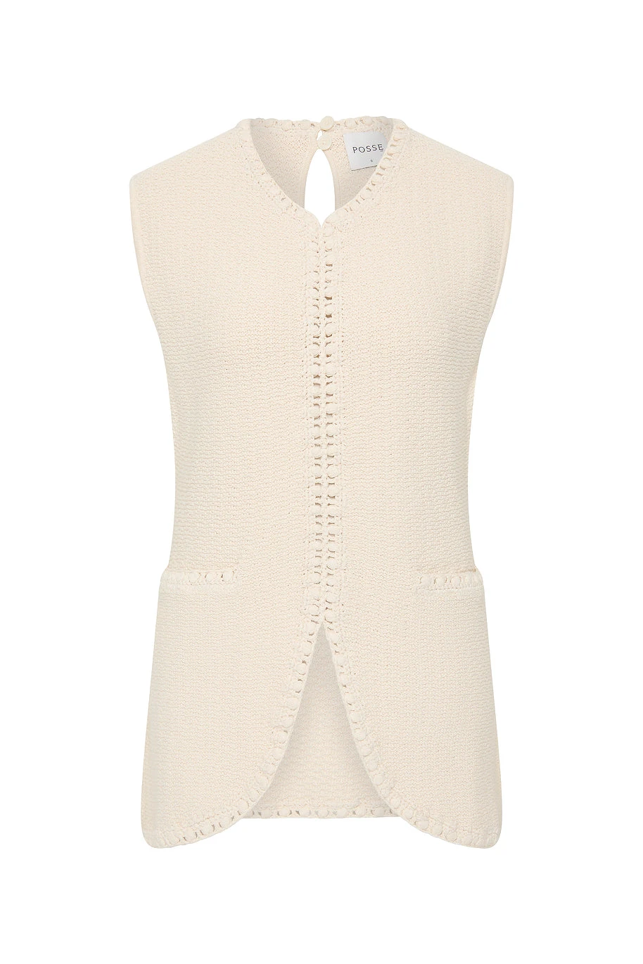Posse Harlan Vest - Cream – Minimalist Sustainable Jackets | Luxury Shoes Harlan Vest - Cream by Posse the Label ‚Äì luxury jackets in Ivory available at Luxury Shoes