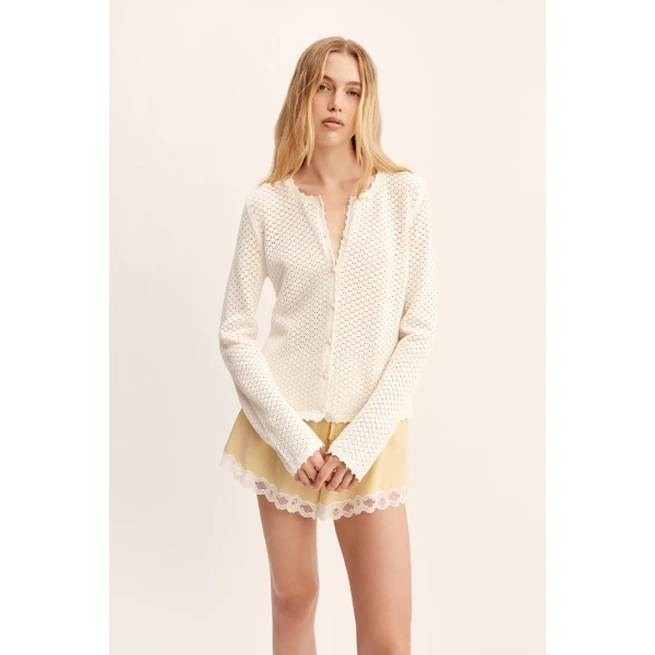 Posse Helena Jacket - Bone – sustainable Jackets in Ivory from Australian designer at Luxury Shoes .