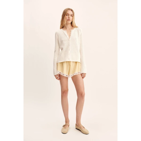 Posse Helena Jacket - Bone – sustainable Jackets in Ivory from Australian designer at Luxury Shoes .