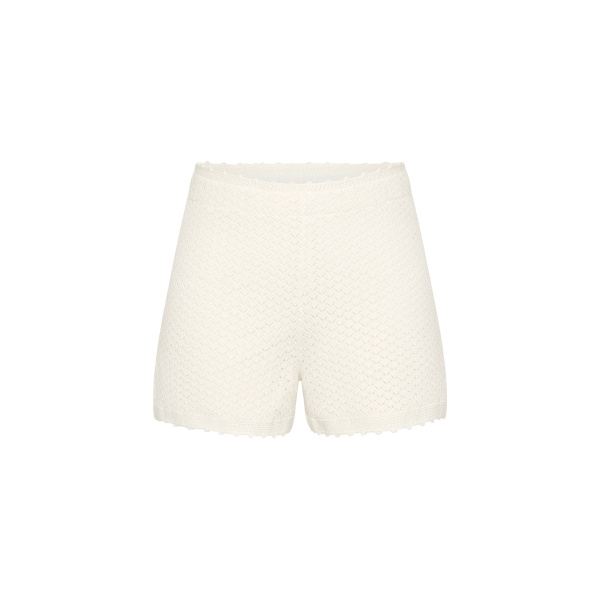 Helena Short - Bone by Posse the Label ‚Äì luxury shorts in Ivory available at Luxury Shoes 