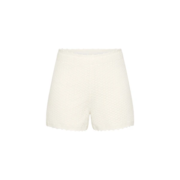 Helena Short - Bone by Posse the Label ‚Äì luxury shorts in Ivory available at Luxury Shoes 