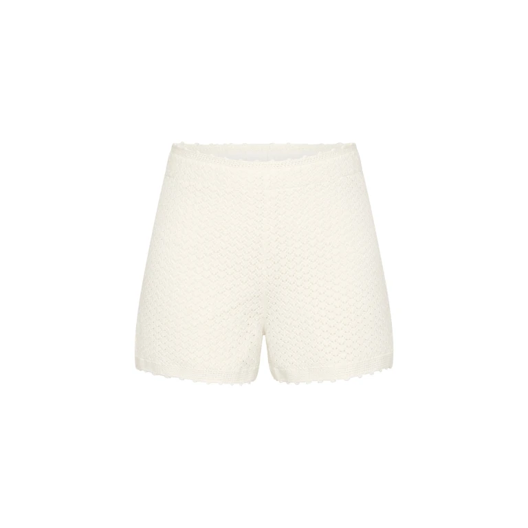 Helena Short - Bone by Posse the Label ‚Äì luxury shorts in Ivory available at Luxury Shoes 