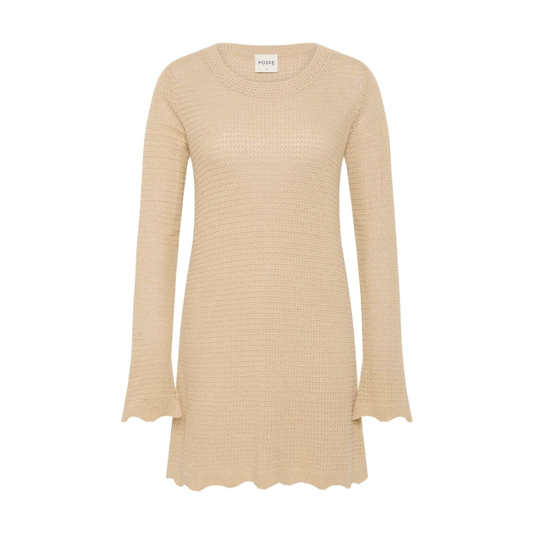 Lennon Mini Dress - Beige by Posse the Label ‚Äì luxury dresses in Beige available at Luxury Shoes 