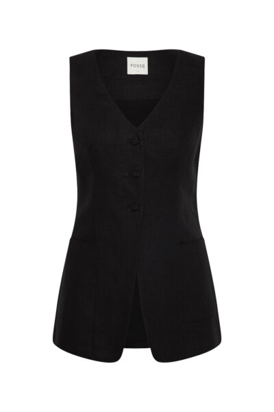 Lorenzo Tailored Vest - Black by Posse the Label ‚Äì luxury jackets in Black available at Luxury Shoes 