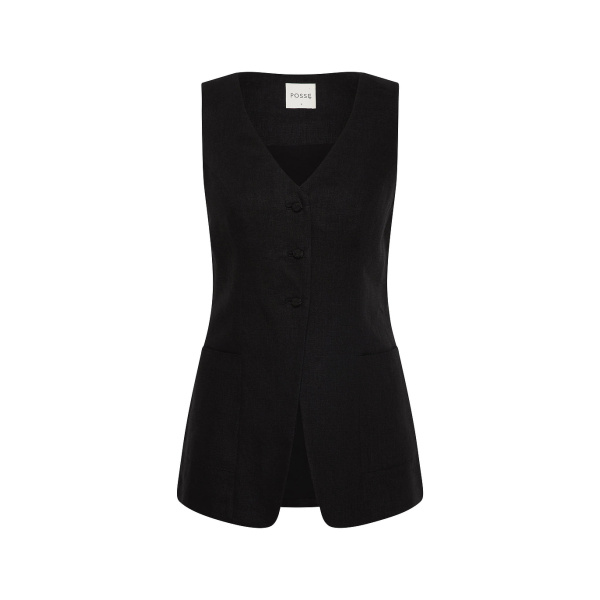 Lorenzo Tailored Vest - Black by Posse the Label ‚Äì luxury jackets in Black available at Luxury Shoes 