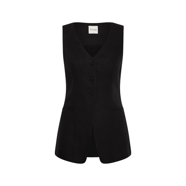 Lorenzo Tailored Vest - Black by Posse the Label ‚Äì luxury jackets in Black available at Luxury Shoes 