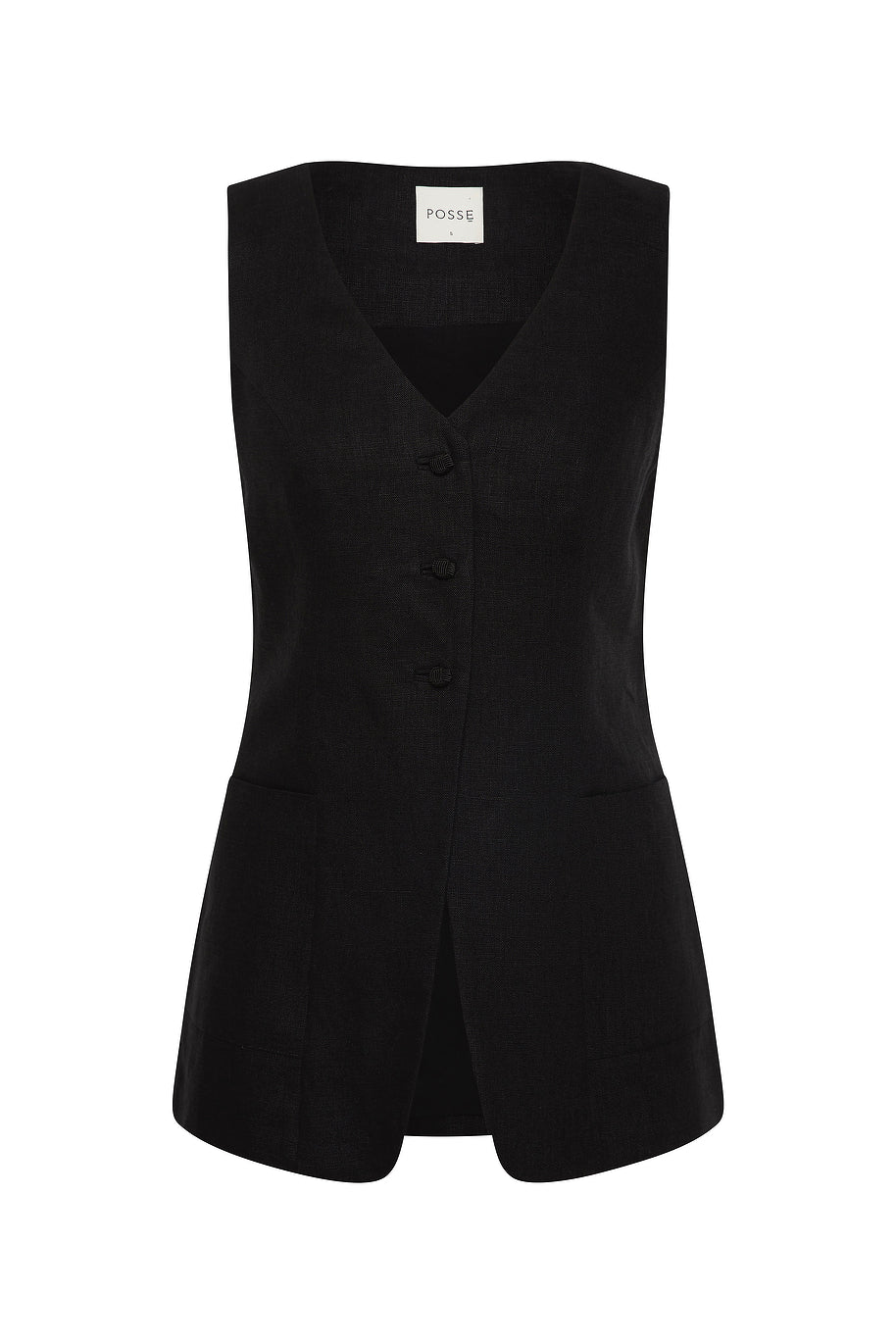 Posse The label Lorenzo Tailored Vest – Black