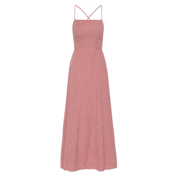 Lori Dress - Red Gingham by Posse the Label ‚Äì luxury dresses in Red available at Luxury Shoes 
