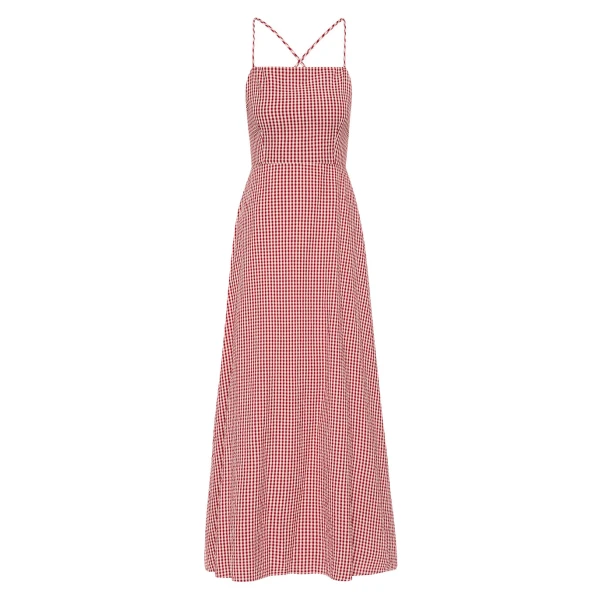 Lori Dress - Red Gingham by Posse the Label ‚Äì luxury dresses in Red available at Luxury Shoes 