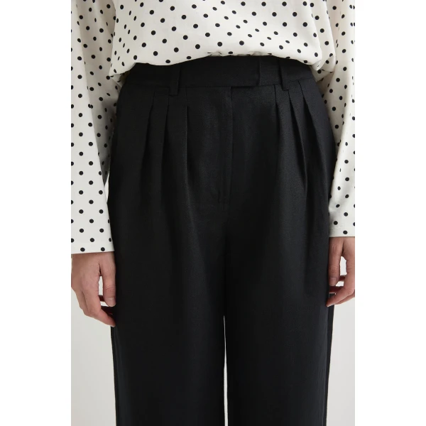 Posse Louis Trouser - Black – sustainable Pants in Black from Australian designer at Luxury Shoes .