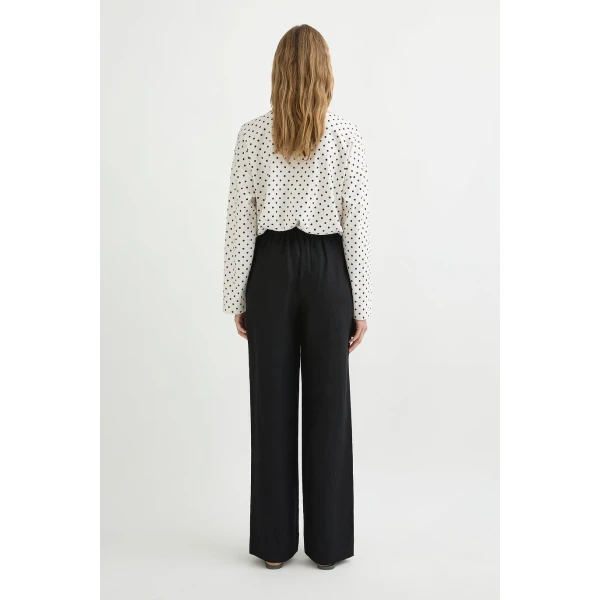 Posse Louis Trouser - Black – sustainable Pants in Black from Australian designer at Luxury Shoes .