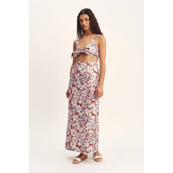 Posse Luna Bandeau - Lily Garden – sustainable Tops in Multicolour from Australian designer at Luxury Shoes .