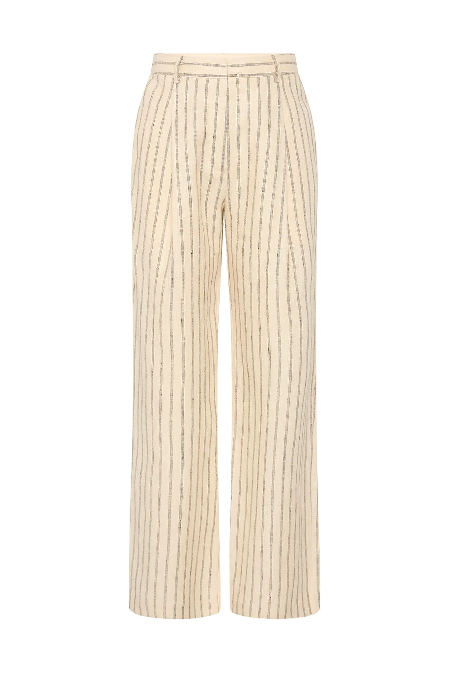 Posse Mackenzie Trouser - Cream Pinstripe – Minimalist Sustainable Pants | Luxury Shoes Mackenzie Trouser - Cream Pinstripe by Posse the Label ‚Äì luxury pants in Ivory available at Luxury Shoes