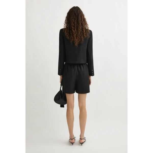 Posse Marchello Short - Black – sustainable Shorts in Black from Australian designer at Luxury Shoes .
