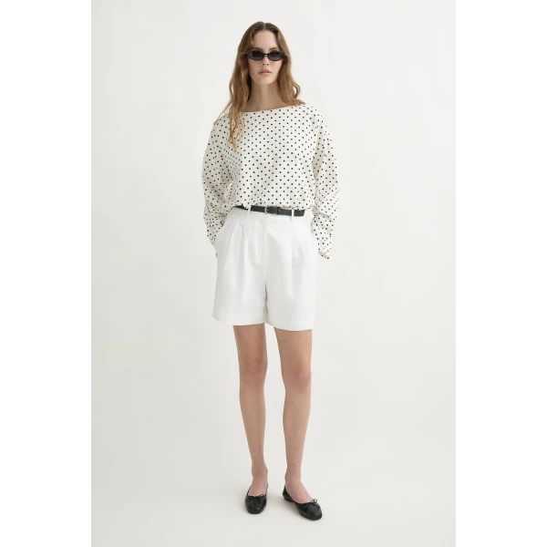 Posse Marchello Short - Ivory – sustainable Shorts in Ivory from Australian designer at Luxury Shoes .