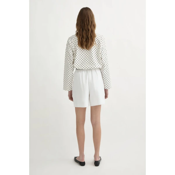 Posse Marchello Short - Ivory – sustainable Shorts in Ivory from Australian designer at Luxury Shoes .