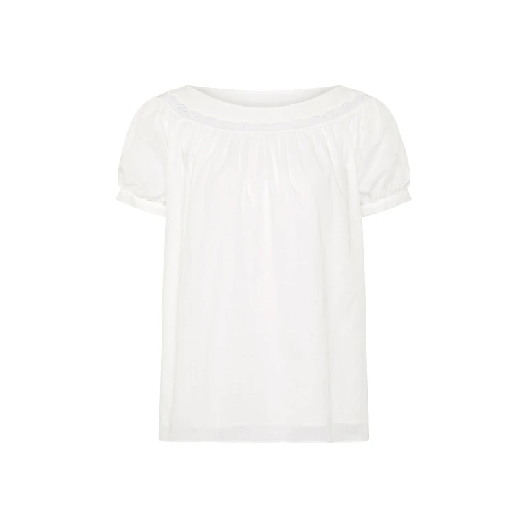 Marilyn Blouse - Vintage White by Posse the Label ‚Äì luxury tops in White available at Luxury Shoes 