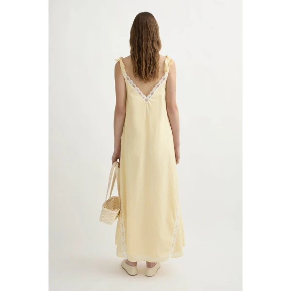 Posse Marilyn Shift Dress - Limoncello – sustainable Dresses in Yellow from Australian designer at Luxury Shoes .