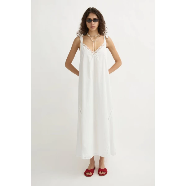 Posse Marilyn Shift Dress - Vintage White – sustainable Dresses in White from Australian designer at Luxury Shoes .