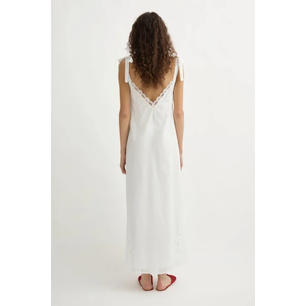 Posse Marilyn Shift Dress - Vintage White – sustainable Dresses in White from Australian designer at Luxury Shoes .