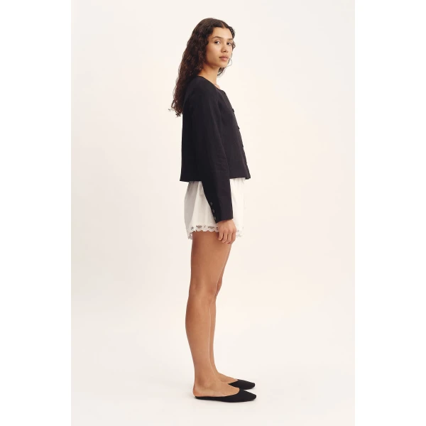 Posse Marilyn Short - Vintage White – sustainable Shorts in White from Australian designer at Luxury Shoes .