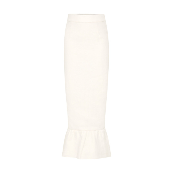 Matilda Column Skirt - Cream by Posse the Label ‚Äì luxury skirts in Ivory available at Luxury Shoes 