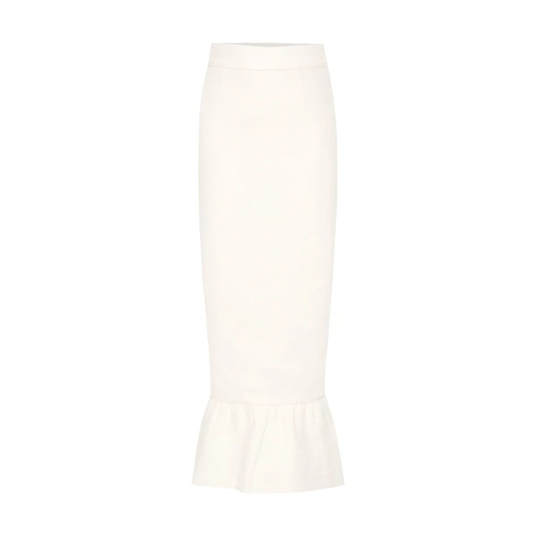 Matilda Column Skirt - Cream by Posse the Label ‚Äì luxury skirts in Ivory available at Luxury Shoes 