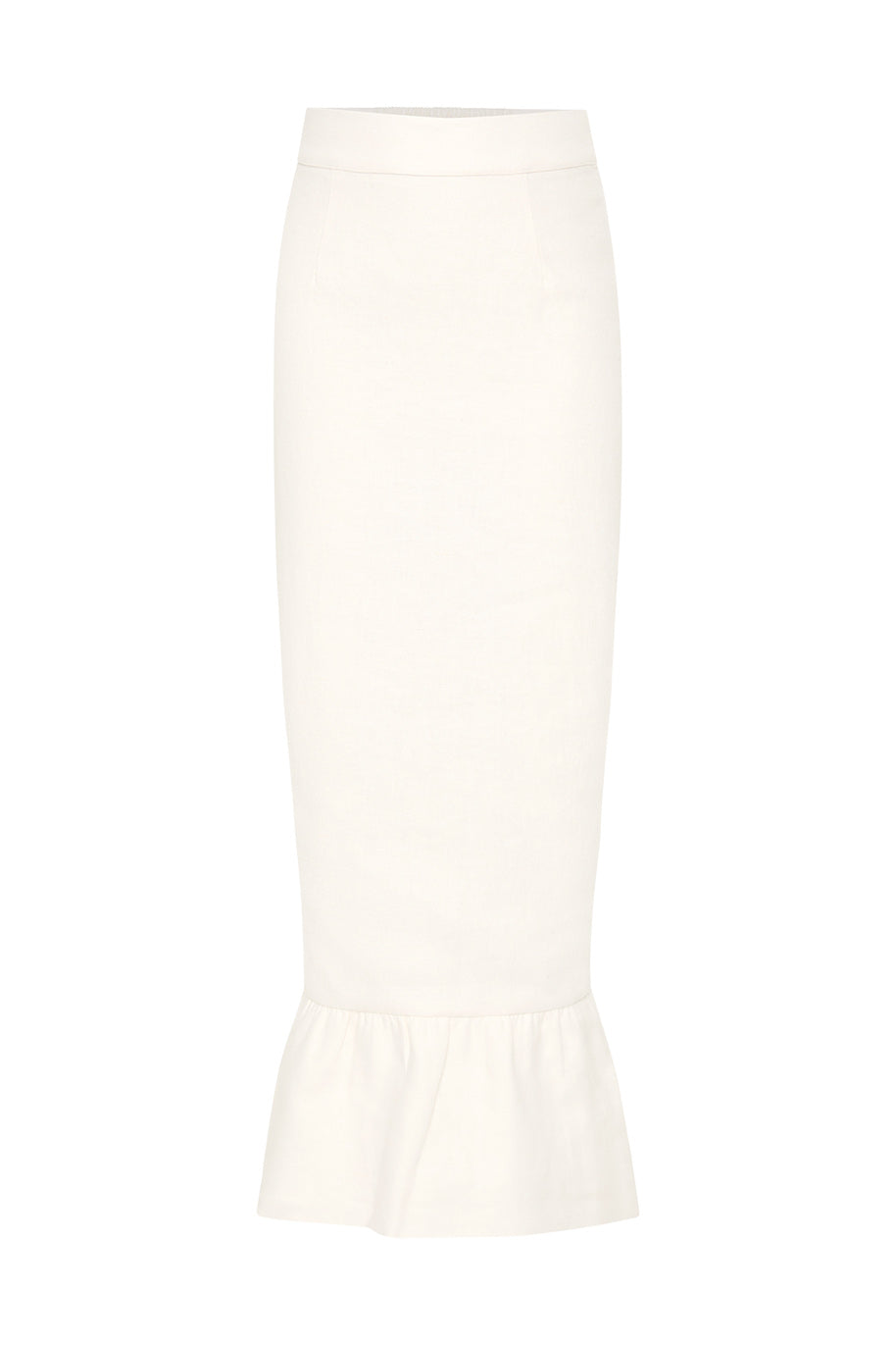 Matilda Column Skirt - Cream by Posse the Label ‚Äì luxury skirts in Ivory available at Luxury Shoes 