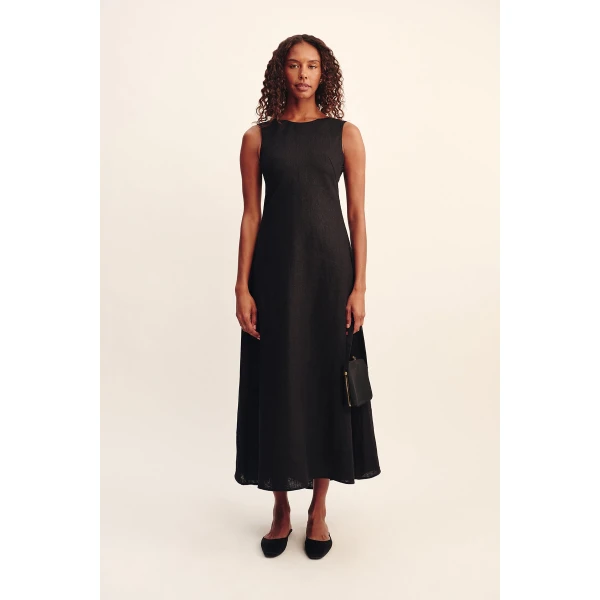 Posse Matilda Dress - Black – sustainable Dresses in Black from Australian designer at Luxury Shoes .