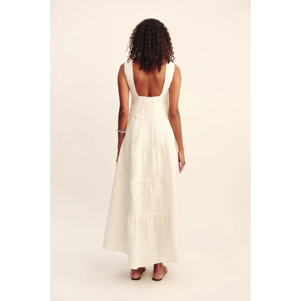 Posse Matilda Dress - Cream – sustainable Dresses in Ivory from Australian designer at Luxury Shoes .