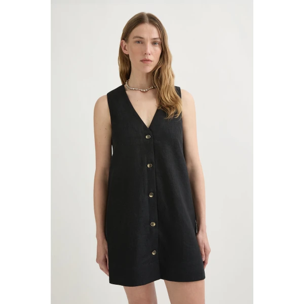 Posse Nancy Mini Dress - Black – sustainable Dresses in Black from Australian designer at Luxury Shoes .