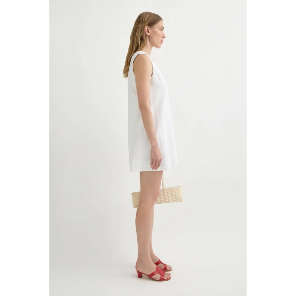Posse Nancy Mini Dress - Ivory – sustainable Dresses in Ivory from Australian designer at Luxury Shoes .