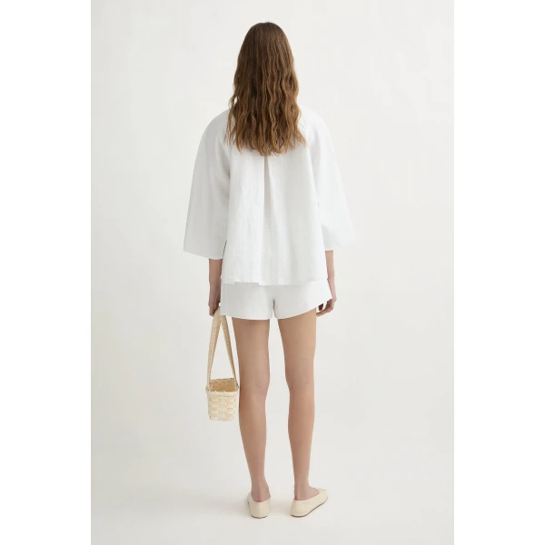 Posse Olivia Blouse - Ivory – sustainable Tops in Ivory from Australian designer at Luxury Shoes .
