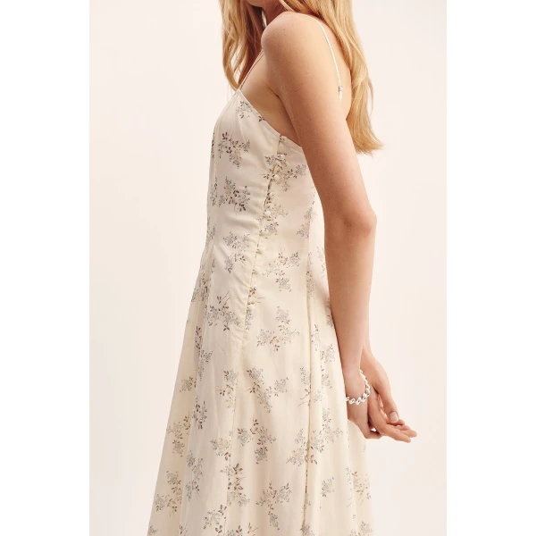 Posse Paloma Maxi Dress - Blue Blooms – sustainable Dresses in Blue from Australian designer at Luxury Shoes .