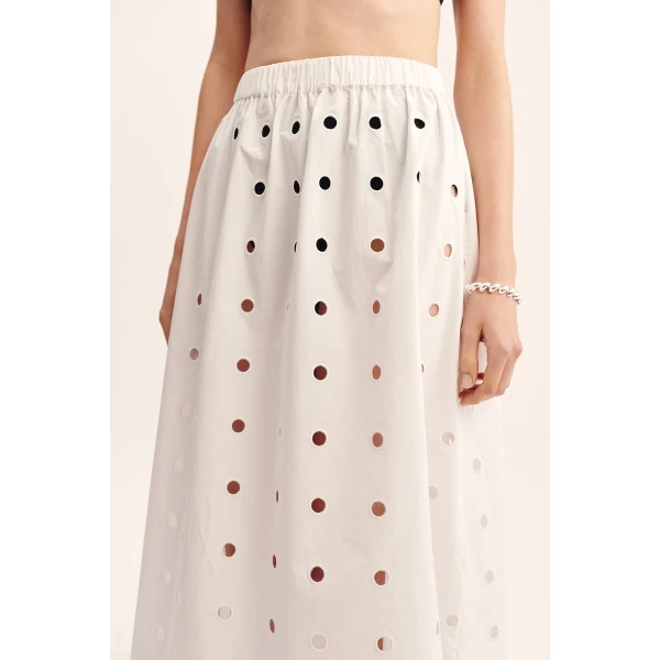 Posse Peggy Skirt - Vintage White – sustainable Skirts in White from Australian designer at Luxury Shoes .
