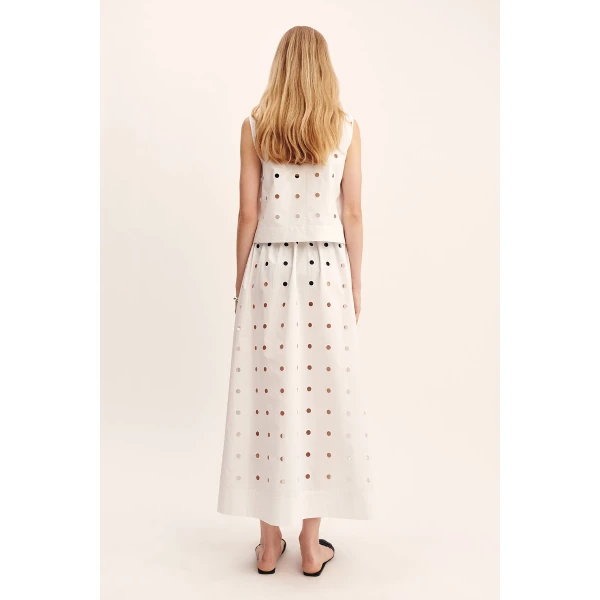 Posse Peggy Top - Vintage White – sustainable Tops in White from Australian designer at Luxury Shoes .