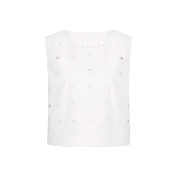 Peggy Top - Vintage White by Posse the Label ‚Äì luxury tops in White available at Luxury Shoes 