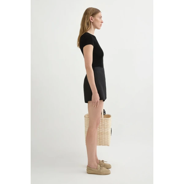 Posse Perri Short - Black – sustainable Shorts in Black from Australian designer at Luxury Shoes .