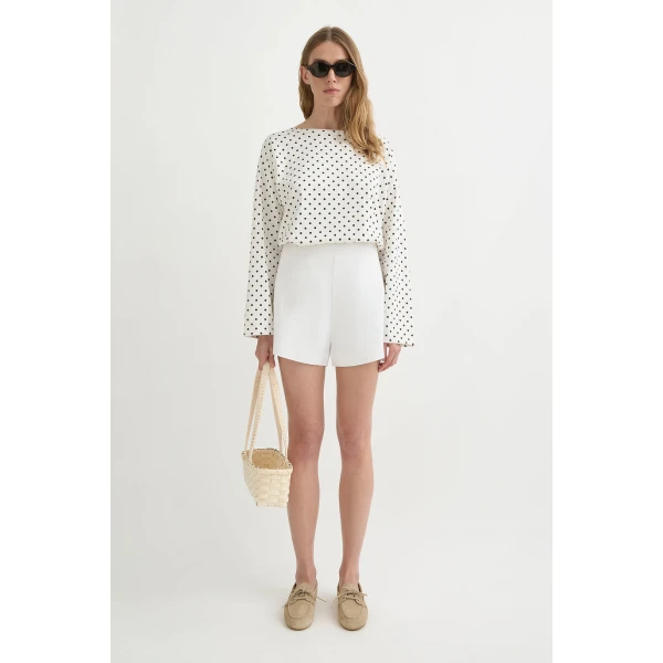 Posse Perri Short - Ivory – sustainable Shorts in Ivory from Australian designer at Luxury Shoes .