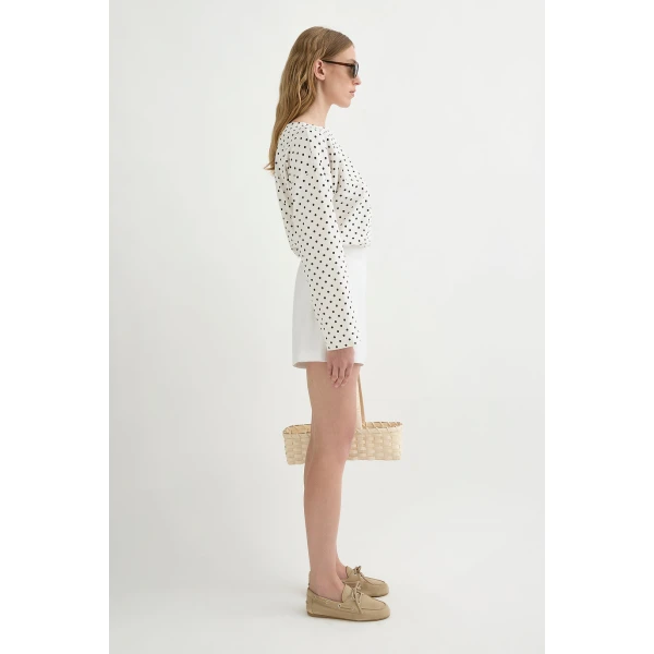 Posse Perri Short - Ivory – sustainable Shorts in Ivory from Australian designer at Luxury Shoes .