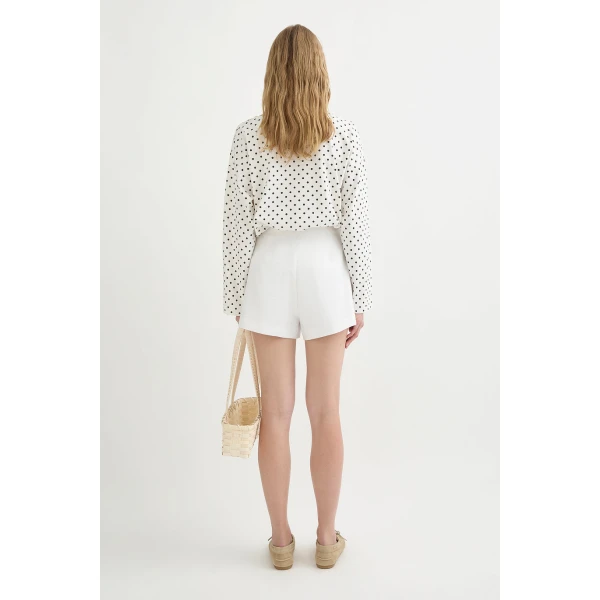 Posse Perri Short - Ivory – sustainable Shorts in Ivory from Australian designer at Luxury Shoes .