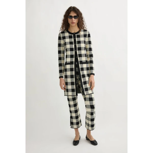 Posse Pippa Cardigan - Heritage Plaid – sustainable Knitwear in Multicolour from Australian designer at Luxury Shoes .