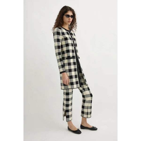 Posse Pippa Cardigan - Heritage Plaid – sustainable Knitwear in Multicolour from Australian designer at Luxury Shoes .