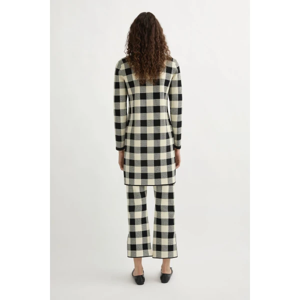 Posse Pippa Cardigan - Heritage Plaid – sustainable Knitwear in Multicolour from Australian designer at Luxury Shoes .