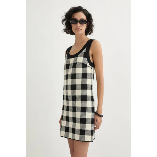Posse Pippa Mini Dress - Heritage Plaid – sustainable Dresses in Multicolour from Australian designer at Luxury Shoes .