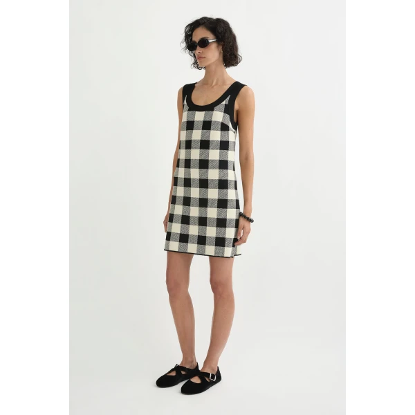 Posse Pippa Mini Dress - Heritage Plaid – sustainable Dresses in Multicolour from Australian designer at Luxury Shoes .
