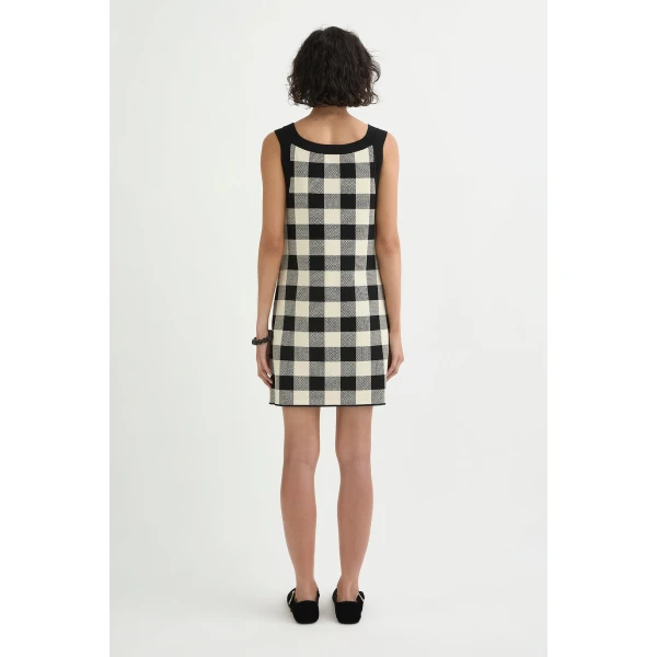 Posse Pippa Mini Dress - Heritage Plaid – sustainable Dresses in Multicolour from Australian designer at Luxury Shoes .